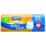 swirl Sac poubelle, avec poigne, 20 litres, blanc