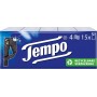 Tempo Mouchoirs Classique, 4 couches, pack de 15, blanc