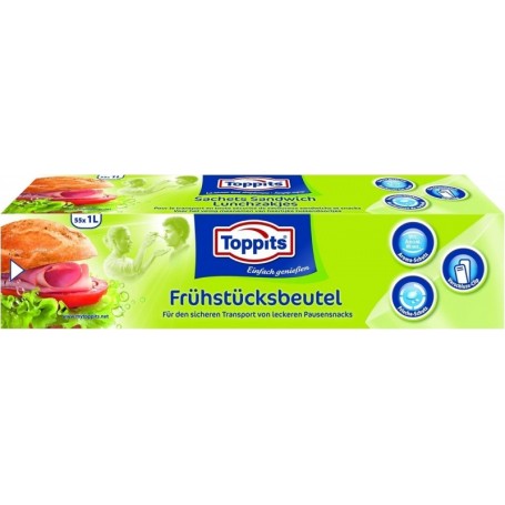 TOPPITS Sachet pour petit djeuner, 55 x 1 litre