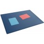 DURABLE Sous-main, 650 x 500 mm, PP, bleu fonc