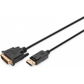 DIGITUS Cble adaptateur, DP - DVI-D 24+1, 3,0 m
