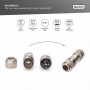 DIGITUS Connecteur M12 femelle codage x, cat.6A, IP67