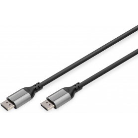 DIGITUS Cble de connexion DisplayPort 8K 1.4, 1,0 m, noir
