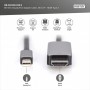 DIGITUS Cble adaptateur Mini DisplayPort 8K, mini DP-HDMI-A