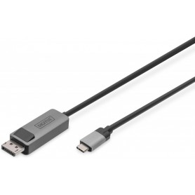DIGITUS Cble adaptateur bidirectionnel USB type C - DP, 1 m