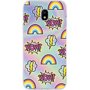 Coque rigide holographique Wow pour Galaxy J3 J330 2017