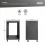 DIGITUS Monture universelle 19\", avec roulettes, 16 U, noir
