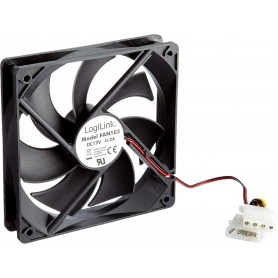 LogiLink Ventilateur pour botier,120 x 120 x 25 mm, noir