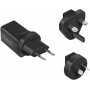 LogiLink Adaptateur de voyage USB, USB A & USB C, GaN