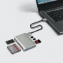 LogiLink Lecteur de cartes USB 3.2 Gen1, 5en1, botier alu