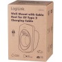 LogiLink Support mural pour cbles de chargement lectrique