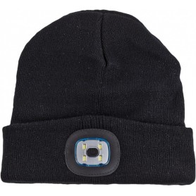 IWH Bonnet avec lampe LED, noir