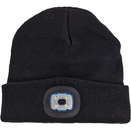 IWH Bonnet avec lampe LED, noir