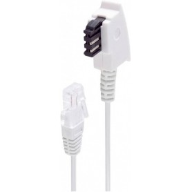 shiverpeaks BASIC-S Telefonkabel, weiá, 15,0 m