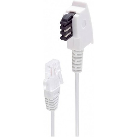 shiverpeaks BASIC-S Telefonkabel, weiá, 15,0 m