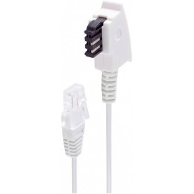 shiverpeaks BASIC-S Telefonkabel, weiá, 20,0 m