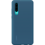 Coque rigide finition soft touch bleue pour Huawei P30