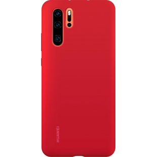 Coque rigide finition soft touch rouge Huawei pour P30 Pro