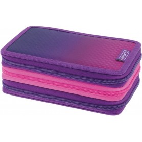 herlitz Etui scolaire TriCase \"Dip Dye Pink\", 31 pices