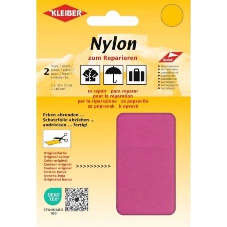 KLEIBER Pice de rparation nylon, autocollant, pink