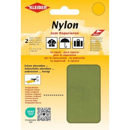 KLEIBER Pice de rparation nylon, autocollant, vert feuille