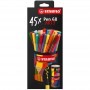 STABILO Feutre Pen 68, bote mtal de 45 ARTY