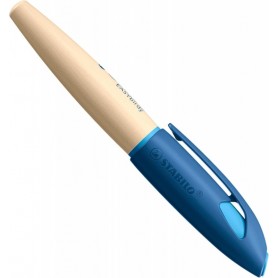 STABILO Stylo plume EASYbirdy Timber L, gaucher, bleu