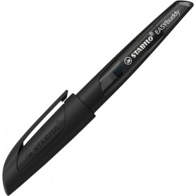 STABILO Stylo plume EASYbuddy L, gaucher, noir/noir