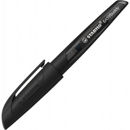 STABILO Stylo plume EASYbuddy L, gaucher, noir/noir