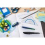 STABILO Stylo plume EASYbuddy L, gaucher, bleu acier/lime