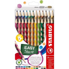 STABILO Crayon de couleur EASYcolors L, tui de 24
