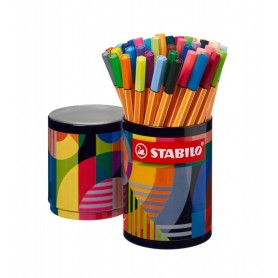 STABILO Feutre fin point 88, bote mtal ronde de 45 ARTY