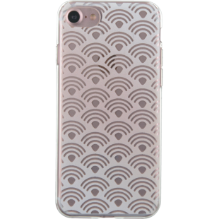 Coque semi-rigide transparente motifs arabesques pour iPhone 7/8