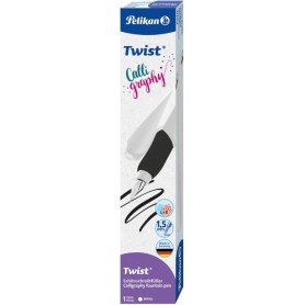 Pelikan Stylo plume de calligraphie Twist Calligraphy, blanc