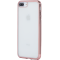 Coque souple transparente métal rose pour iPhone 6 Plus/6S Plus/7 Plus/8 Plus