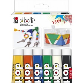 Marabu Set peinture acrylique DO IT Craft Paint, 6 x 36 ml