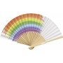 HEYDA Eventail en papier, largeur: 460 mm, blanc