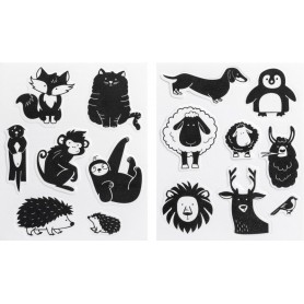 HEYDA Set tampons caoutchouc mousse \"animaux\"