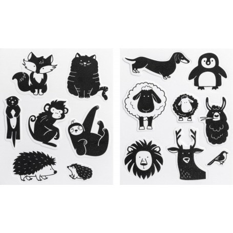 HEYDA Set tampons caoutchouc mousse \"animaux\"