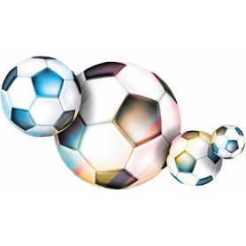 ROTH Bgelbild fr DIY-Stoffschultte, Fuáball