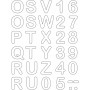 ROTH Bgelbuchstaben fr DIY-Stoffschultte, weiá