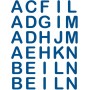 ROTH Bgelbuchstaben fr DIY-Stoffschultte, blau
