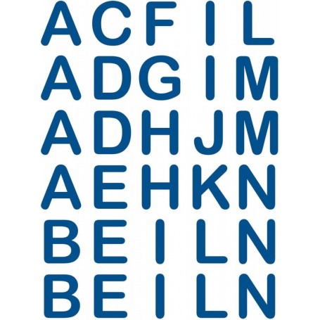ROTH Bgelbuchstaben fr DIY-Stoffschultte, blau