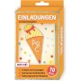 ROTH Einladungskarten-Set \"Einschulung\" mit Glitzereffekt