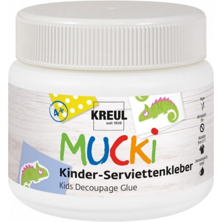 KREUL Colle serviettes pour enfants \"MUCKI\", 150 ml