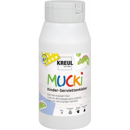 KREUL Colle serviettes pour enfants \"MUCKI\", 750 ml