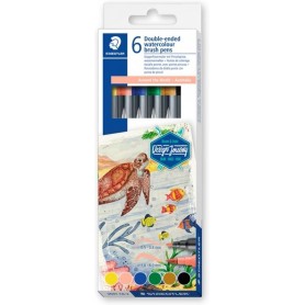STAEDLER Feutre double pointe \"Australie\", tui carton de 6