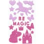 folia Sticker paillet en caoutchouc mousse \"Unicorn\"