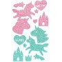 folia Sticker paillet en caoutchouc mousse \"Unicorn\"