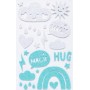 folia Sticker paillet en caoutchouc mousse \"Rainbow\"